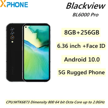 Blackview BL6000 Pro 5G Здрав телефон 8 GB 256 GB Тройни камера за задно виждане 5280 ма 6,36 инча Android 10,0 С OTG Поддръжка на NFC Смартфон