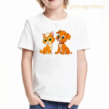 Детска тениска с изображение на булдог с шарени кучета за момчета, кавайные пудели, дрехи за момичета, детски тениска с изображение на лабрадор ретривър за момичета