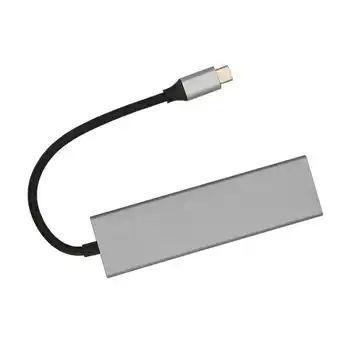 USB C Център 6 в 1 Алуминиева Сплав 100 W PD Зареждане на 4K UHD Прехвърляне на 5 Gbit С C USB Сплитер за TV Монитор, Проектор гореща разпродажба